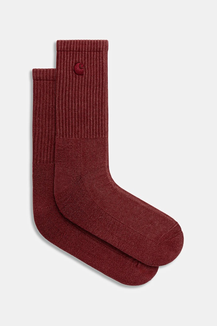 Carhartt WIP skarpetki Hudson Socks gładkie bordowy I035135.33G5F