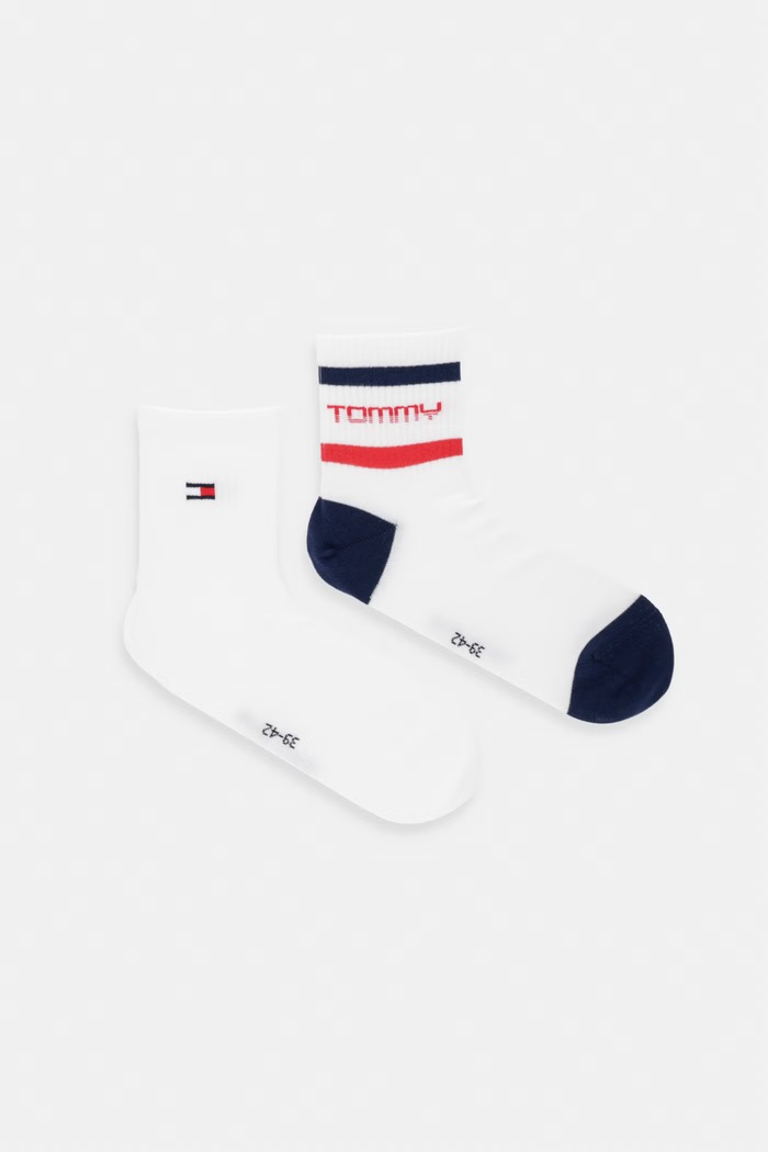 Tommy Jeans ponožky 2-pack bílá 701238786
