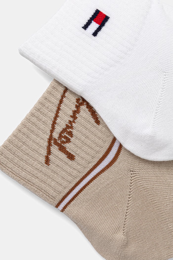 Tommy Jeans ponožky 2-pak 701238946 béžová SS26