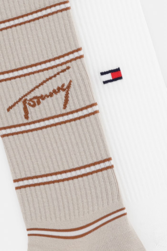 Tommy Jeans ponožky 2-pack 701239244 béžová SS26