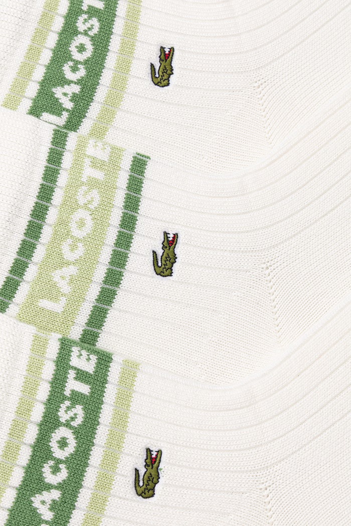 Lacoste șosete pachet de 3 RA1922 alb SS26