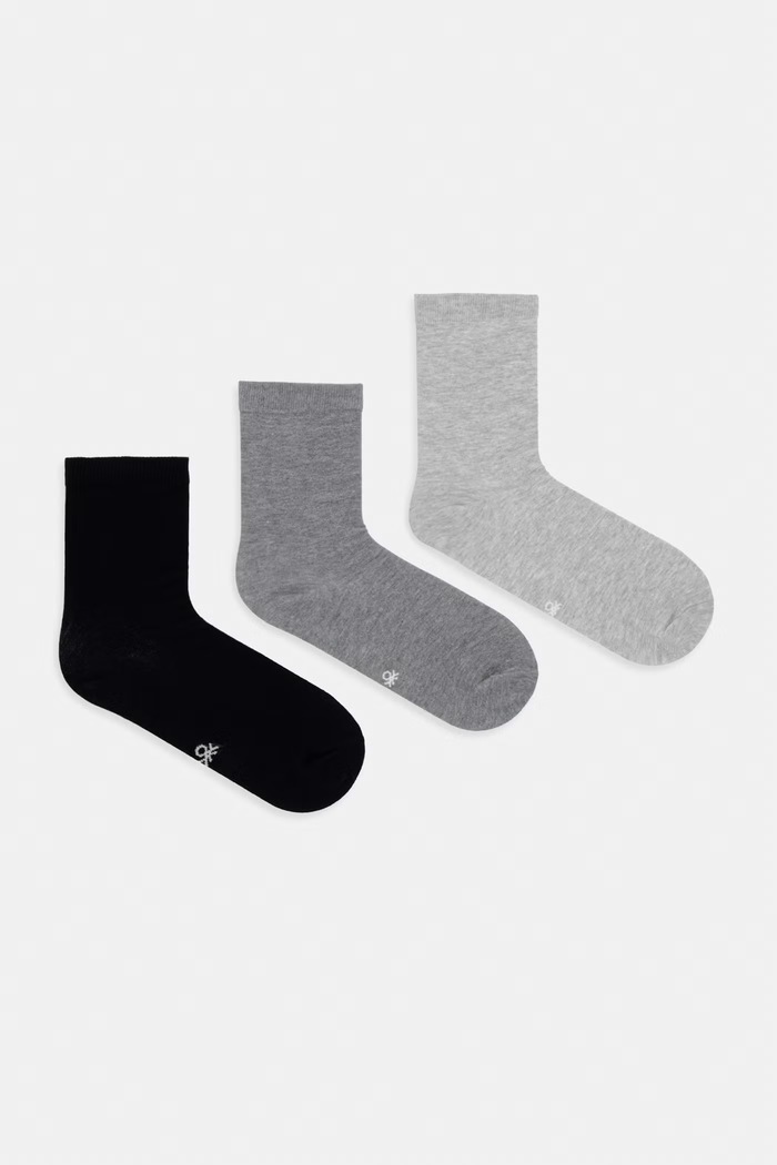 United Colors of Benetton ponožky 3-pack šedá 6GRDV7002