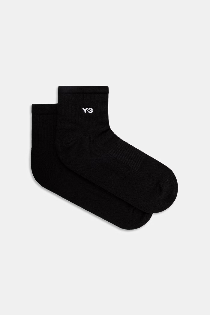 Κάλτσες Y-3 CL SOCK LO στάμπα μαύρο JZ6276