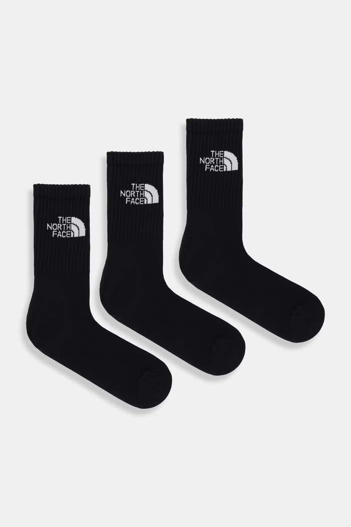 Ponožky The North Face 3-pak jemný vzor čierna NF0A8EKXJK31