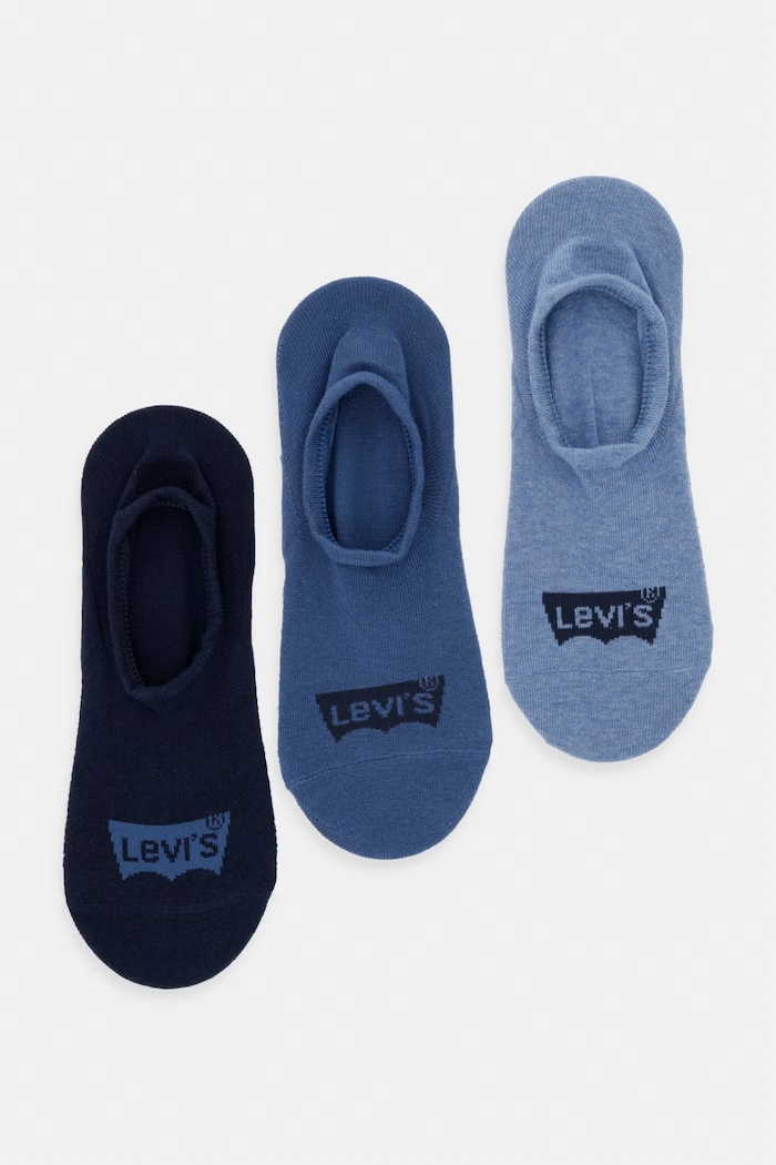 Levi's σοσόνια με βαμβάκι 3-pack σκούρο μπλε 37157.1315