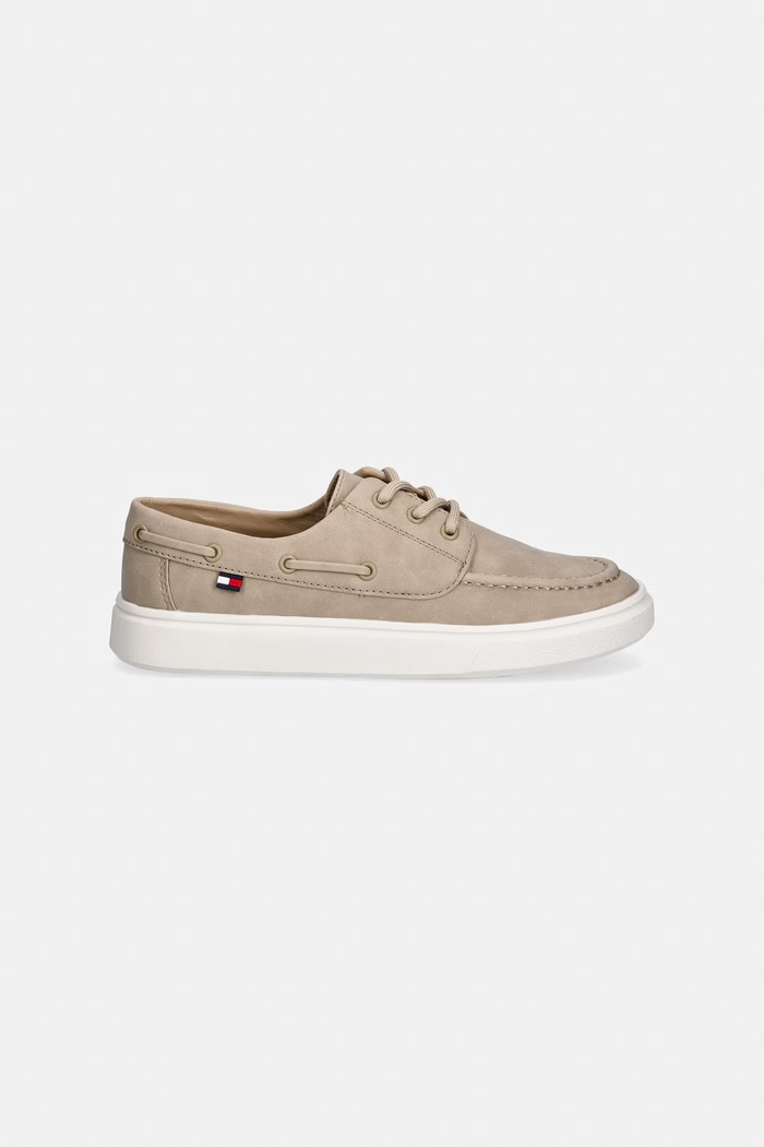 Tommy Hilfiger mocasini pentru copii T3B4.34352.35.39 bej SS26