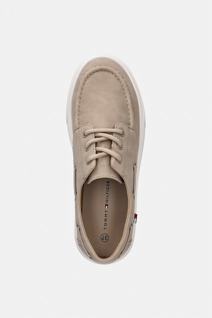 Tommy Hilfiger mocasini pentru copii bej T3B4.34352.35.39