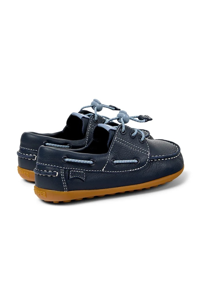 Chlapec Detské kožené mokasíny Camper Peu Cami Kids K800689 tmavomodrá