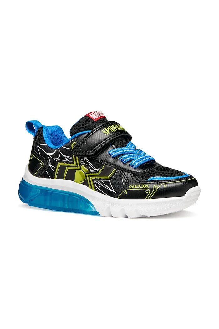 Geox sneakers pentru copii CIBERDRON x Spiderman textil negru J65LBC.014CE.24.27