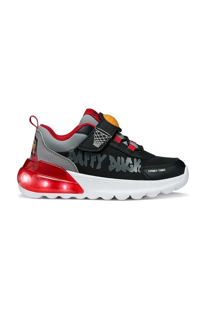 Chłopiec Geox sneakersy dziecięce ACTIVART ILLUMINUS x Looney Tunes J65LYA.011CE.24.27 czarny