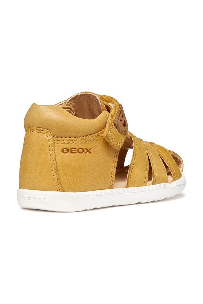 Chlapec Geox detské kožené sandále SANDAL MACCHIA B254VA.000CL.18.26 žltá
