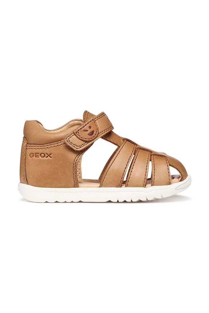 Geox detské kožené sandále SANDAL MACCHIA B254VA.000CL.18.26 hnedá SS26