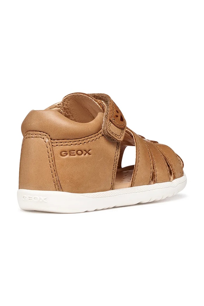 Chlapec Geox detské kožené sandále SANDAL MACCHIA B254VA.000CL.18.26 hnedá