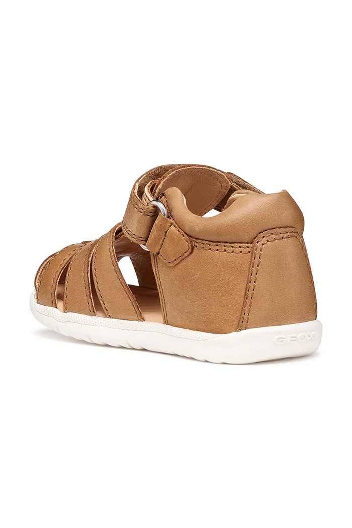 Geox detské kožené sandále SANDAL MACCHIA hnedá B254VA.000CL.18.26