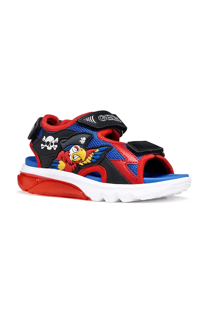 Dětské sandály Geox SANDAL CIBERDRON imitace kůže červená J65MXA.01454.28.31