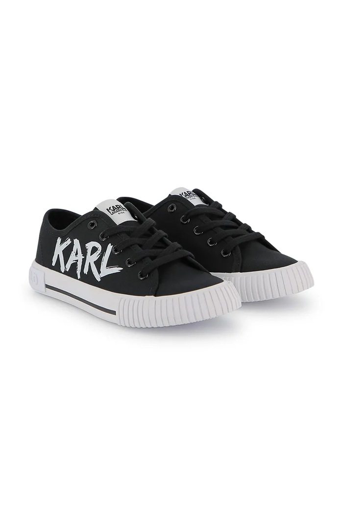 Детские кеды Karl Lagerfeld синтетический чёрный Z31180.27.35