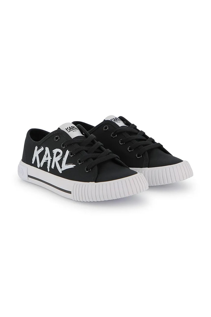 Karl Lagerfeld teniși copii textil negru Z31180.36.39