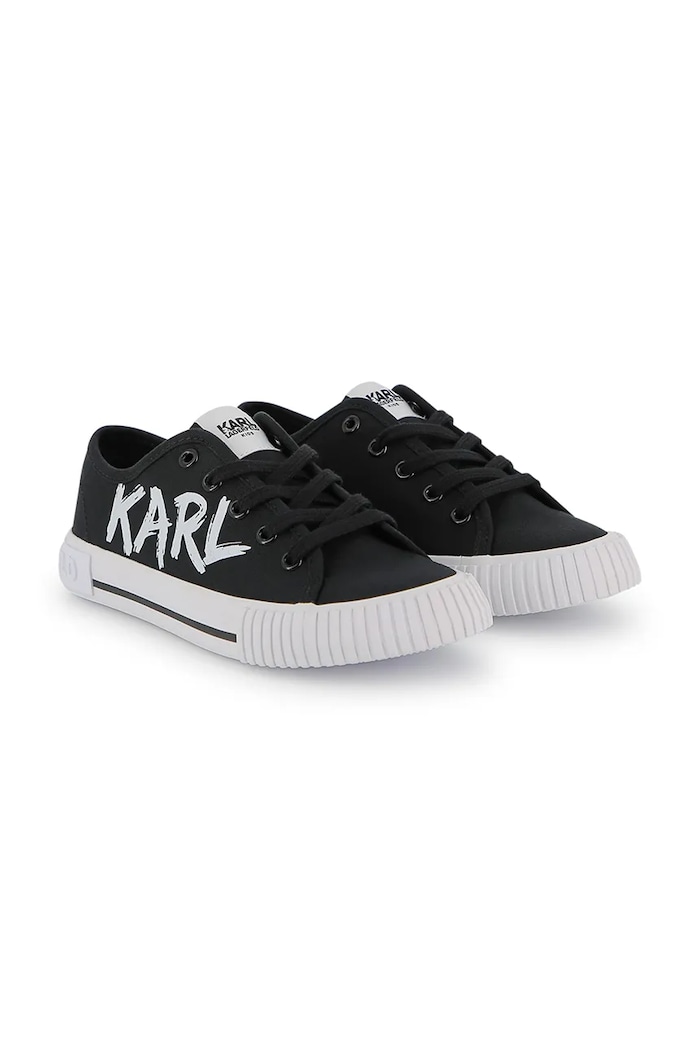 Karl Lagerfeld teniși copii textil negru Z31180.36.39