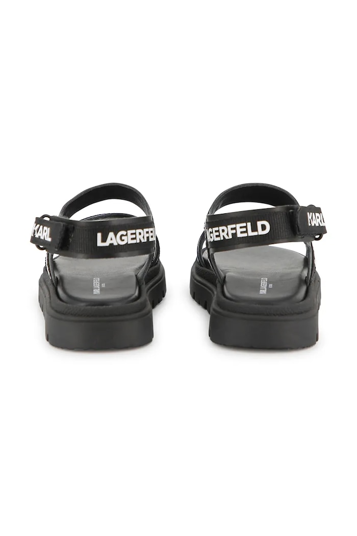Αγορίστικα Karl Lagerfeld Σανδάλια παιδικά δερμάτινα Z31176.28.35 μαύρο