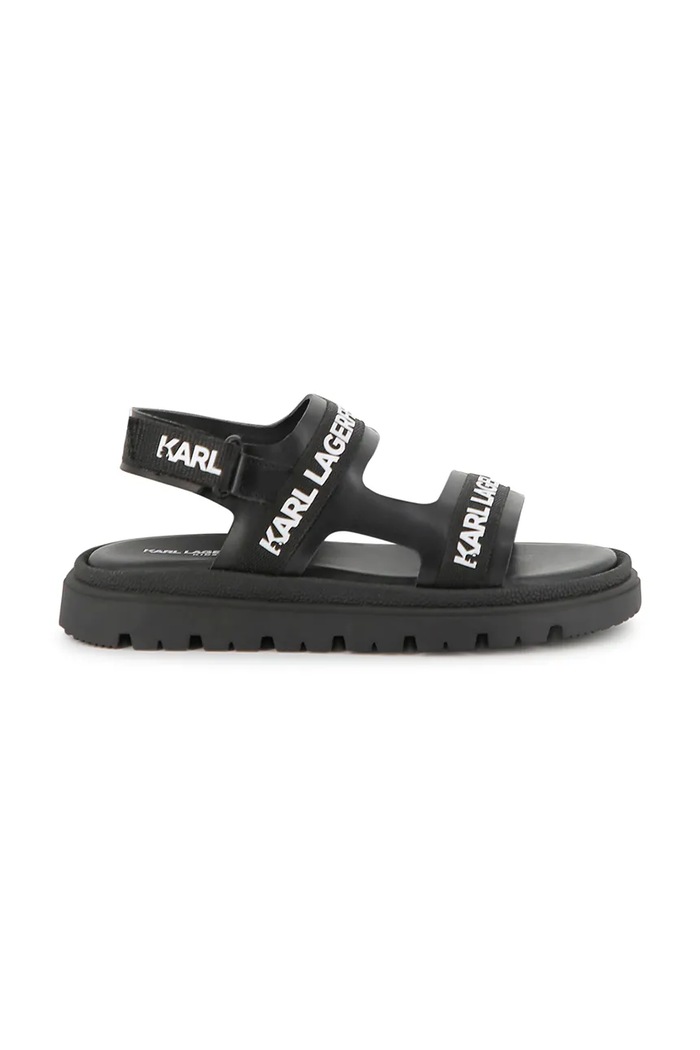 Karl Lagerfeld sandali per bambini in pelle Z31176.36.39 nero SS26