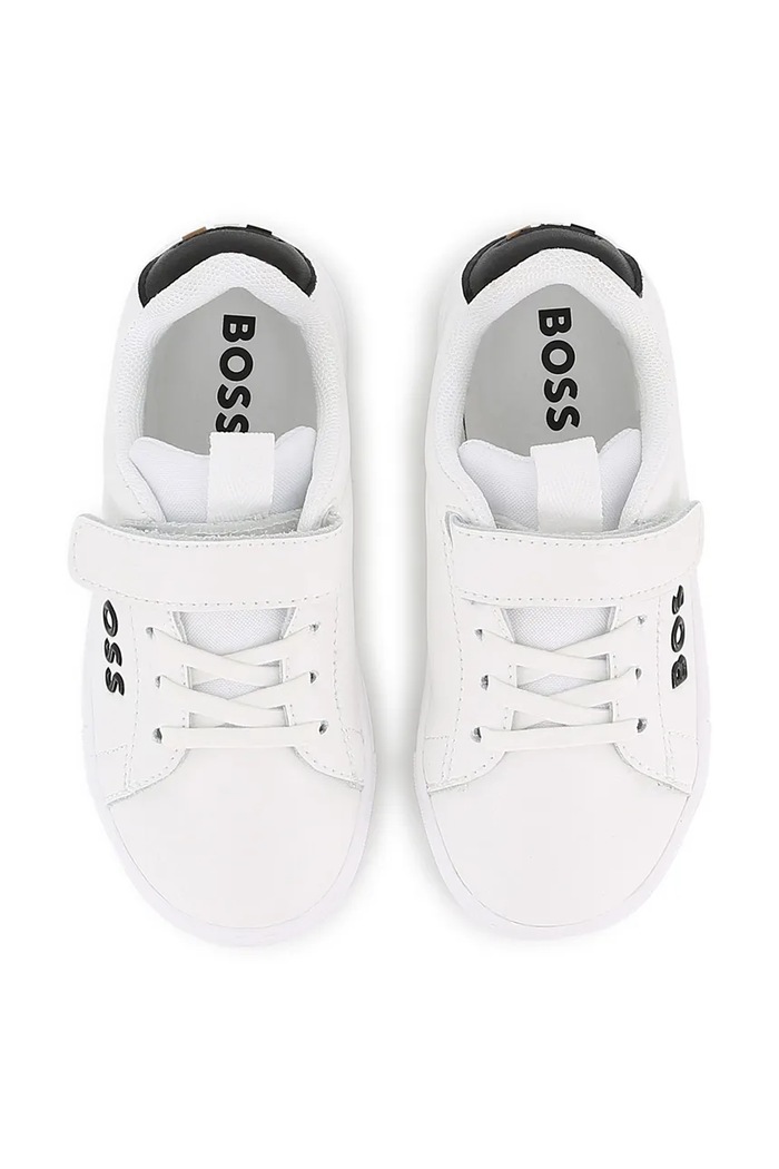 Παιδικά nubuck sneakers BOSS λευκό J52824.21