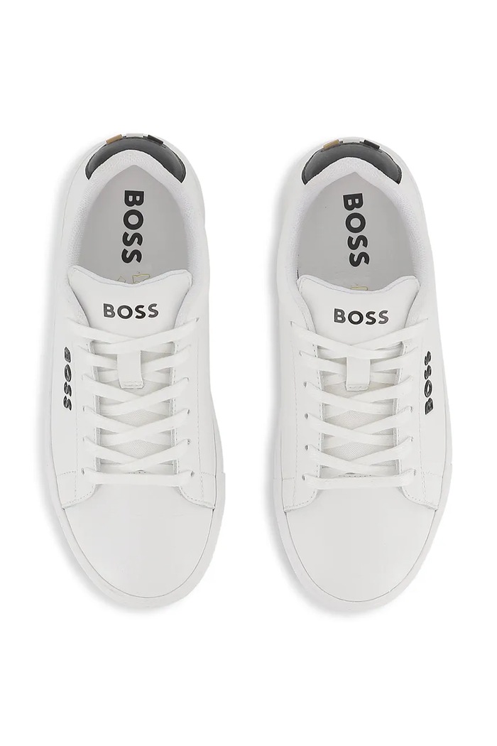 Kožené tenisky BOSS biela J53248.36.41