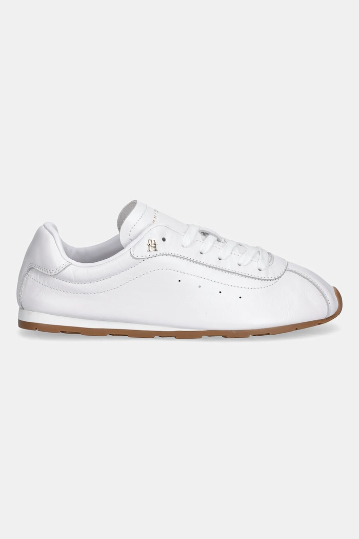 Tommy Hilfiger bőr sportcipő TH LOW PROFILE RUNNER FW0FW08951 fehér SS26