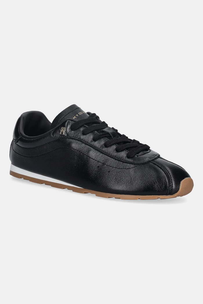 Tommy Hilfiger bőr sportcipő TH LOW PROFILE RUNNER egyéb fekete FW0FW08951