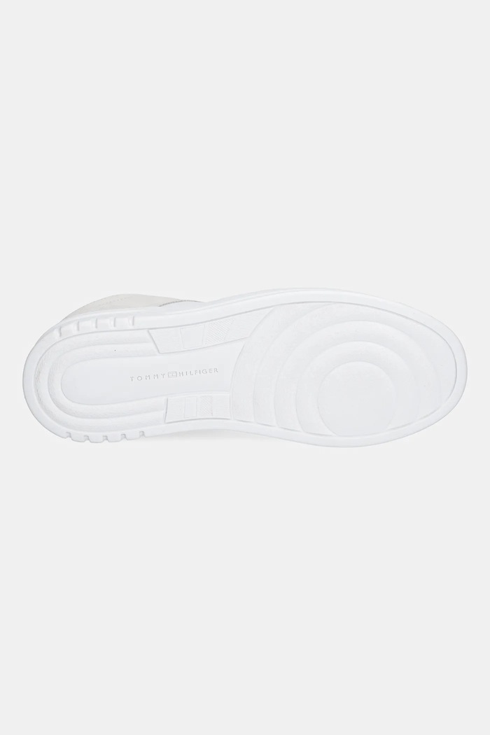 Tommy Hilfiger sneakersy TH SPORTY CUPSOLE TUMBLED LTR FW0FW09024 biały