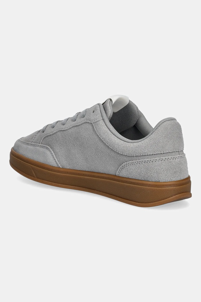 Boty Semišové tenisky Tommy Hilfiger TH HERITAGE COURT SNEAKER SUEDE FW0FW09266 šedá