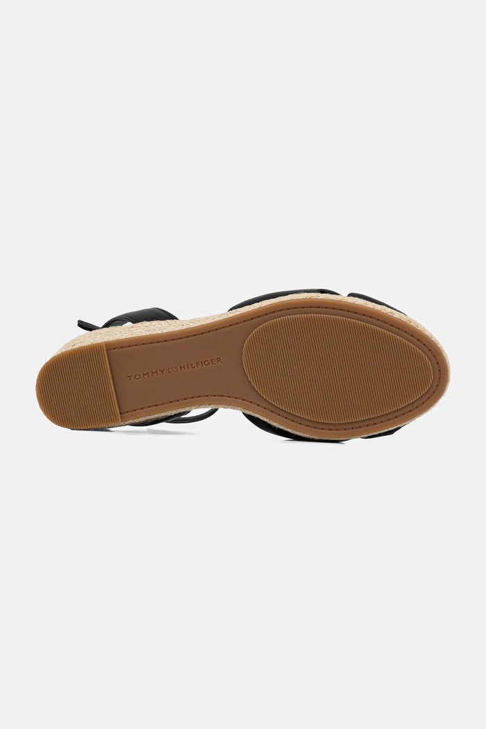 Sandále Tommy Hilfiger TH BOW MID CORK WEDGE FW0FW09010 čierna