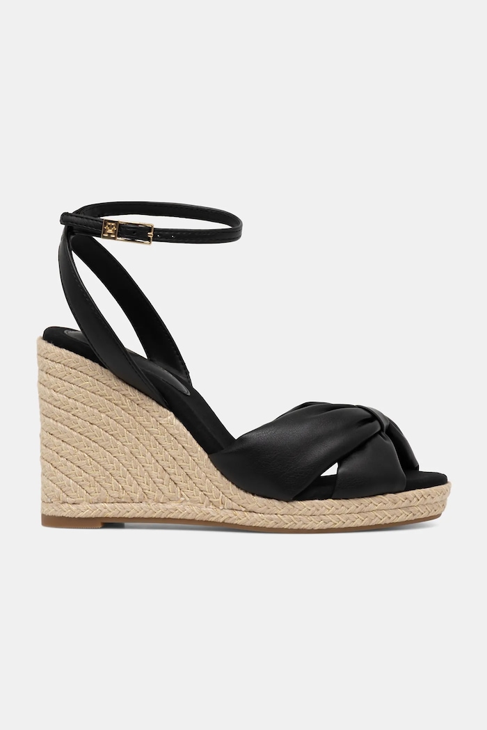 Sandále Tommy Hilfiger TH BOW HIGH CORK WEDG FW0FW09011 čierna SS26