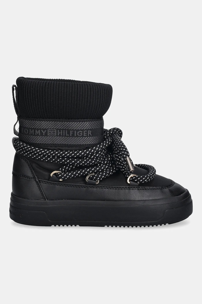 Sněhule Tommy Hilfiger SNOW BOOT WATER REPELLENT FW0FW09260 černá SS26
