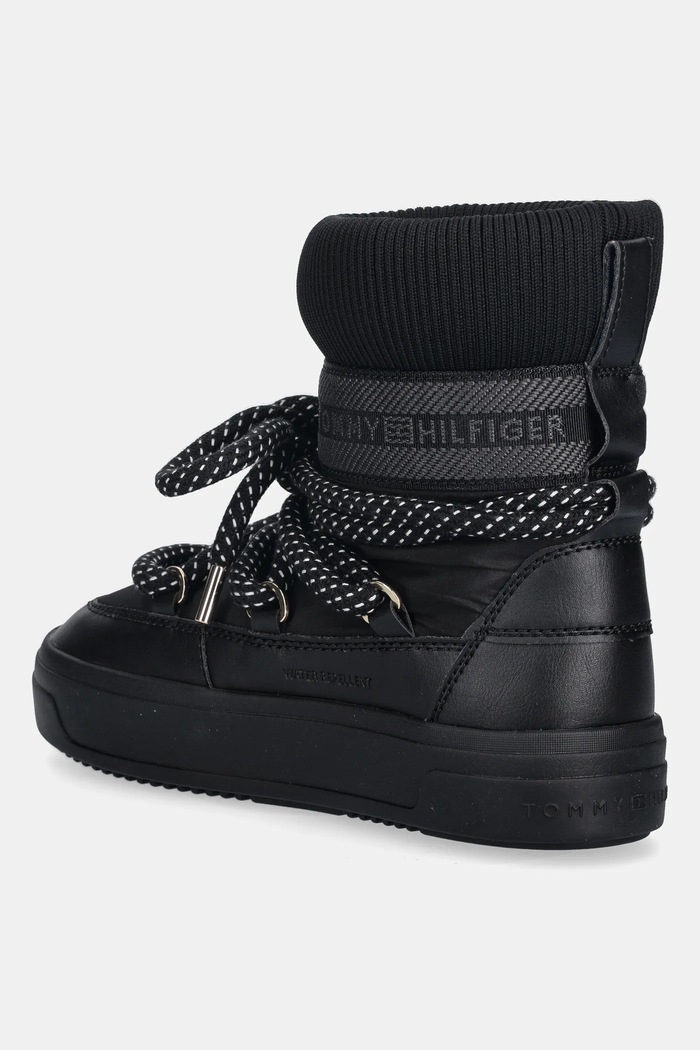 Boty Sněhule Tommy Hilfiger SNOW BOOT WATER REPELLENT FW0FW09260 černá