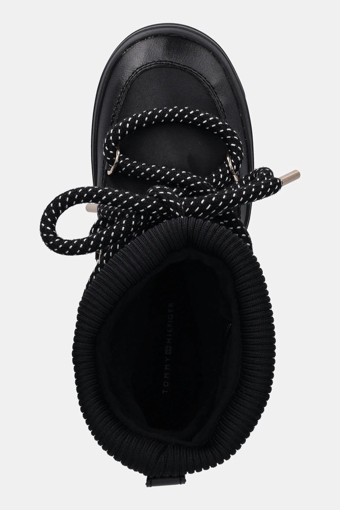 Sněhule Tommy Hilfiger SNOW BOOT WATER REPELLENT černá FW0FW09260