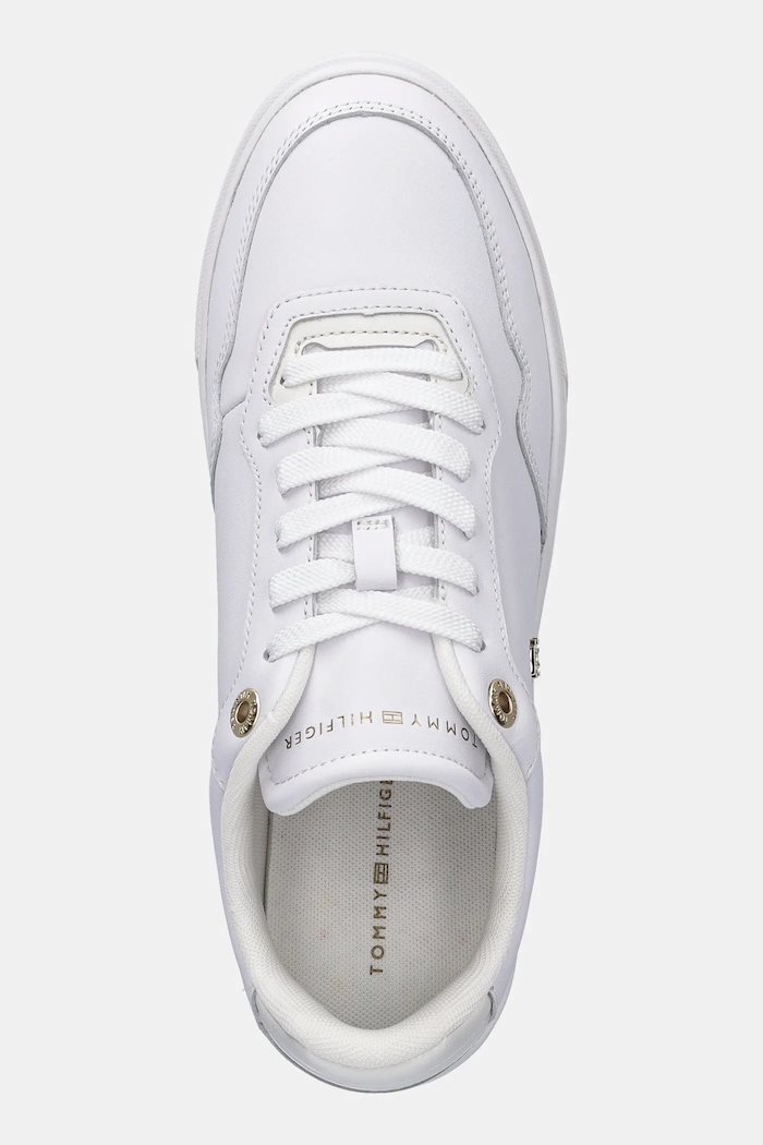 Tommy Hilfiger sneakersy skórzane CASUAL CUPSOLE SNEAKER biały FW0FW09022