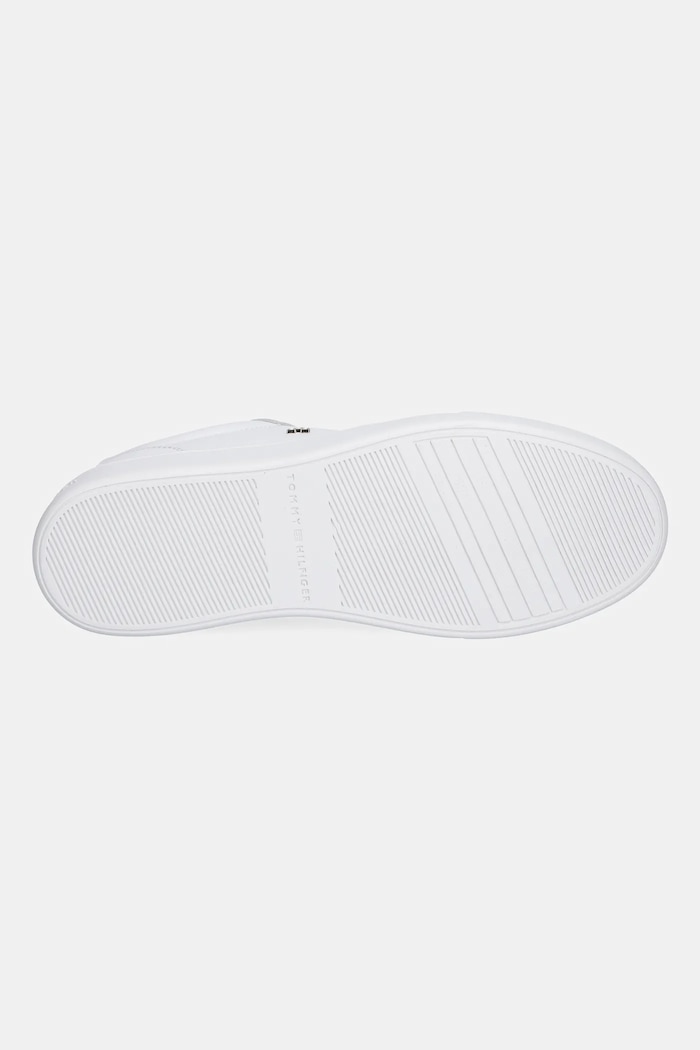 Tommy Hilfiger sneakersy skórzane CASUAL CUPSOLE SNEAKER FW0FW09022 biały