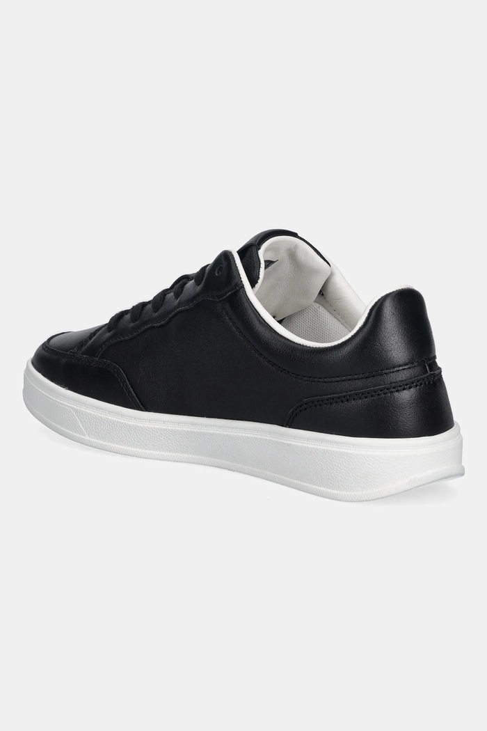 Obuwie Tommy Hilfiger sneakersy skórzane TH HERITAGE COURT SNEAKER LTR FW0FW09028 czarny