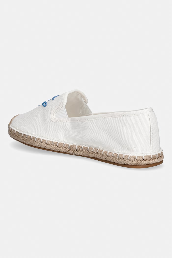Încălțăminte Tommy Hilfiger espadrile pentru femei TH SCRIPT SUMMER ESPADRILLE FW0FW09240 alb