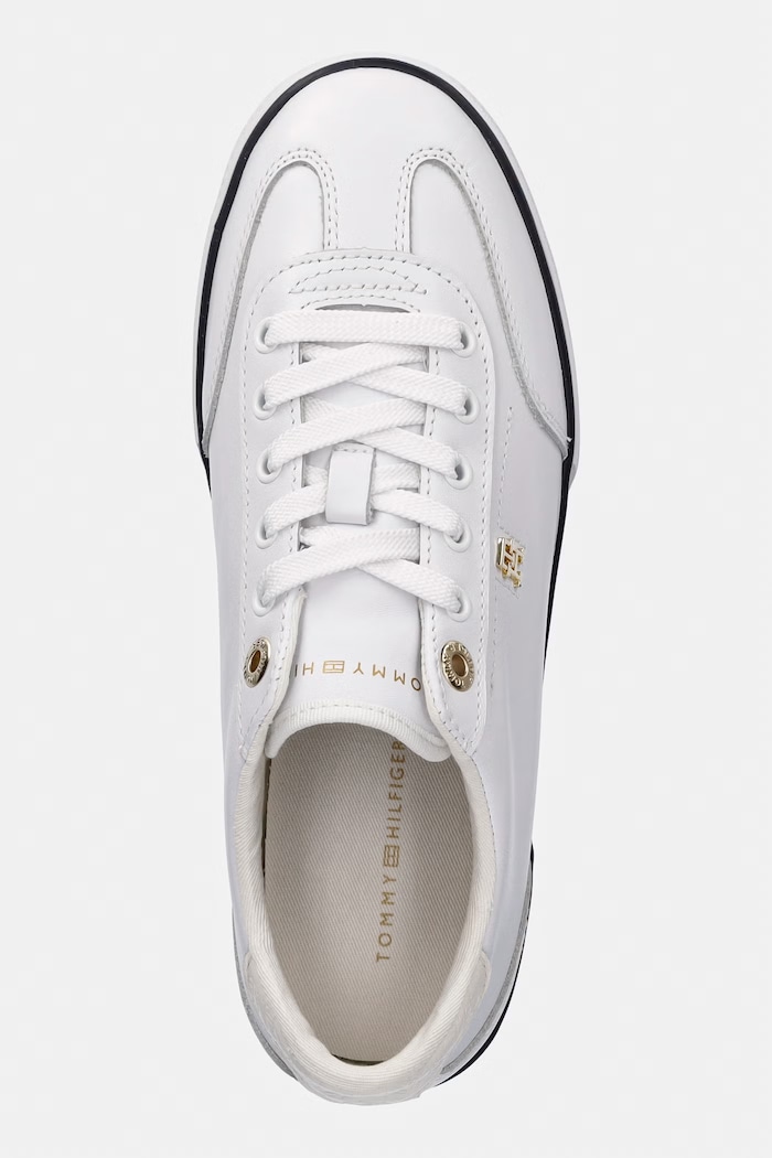 Tommy Hilfiger TH CHIC LOW PROFILE VULC tenisky dámske kožené biela FW0FW09104