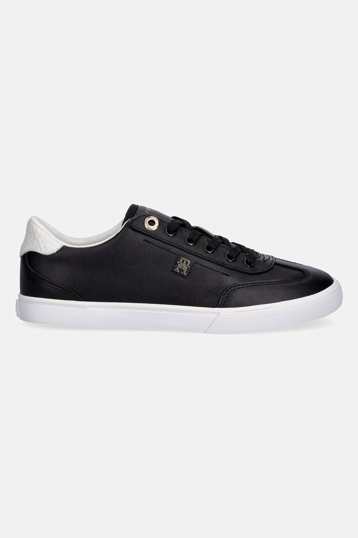 Tommy Hilfiger TH CHIC LOW PROFILE VULC tenisky dámske kožené FW0FW09104 čierna SS26