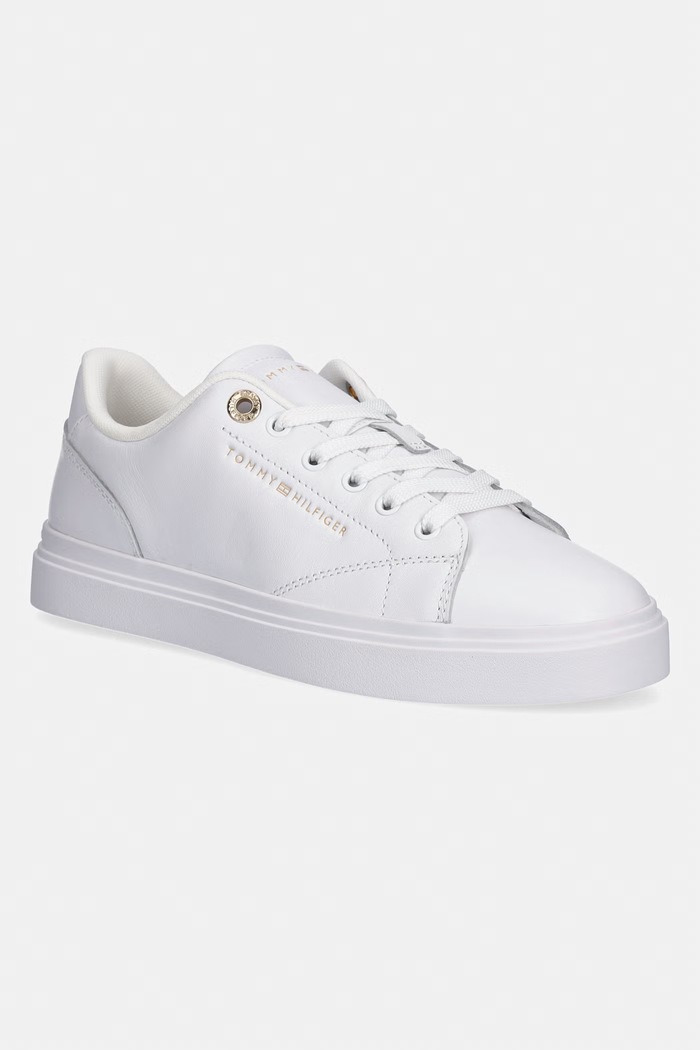 Tommy Hilfiger TH FEMININE CUPSOLE LEATHER tenisky dámske biela FW0FW09105