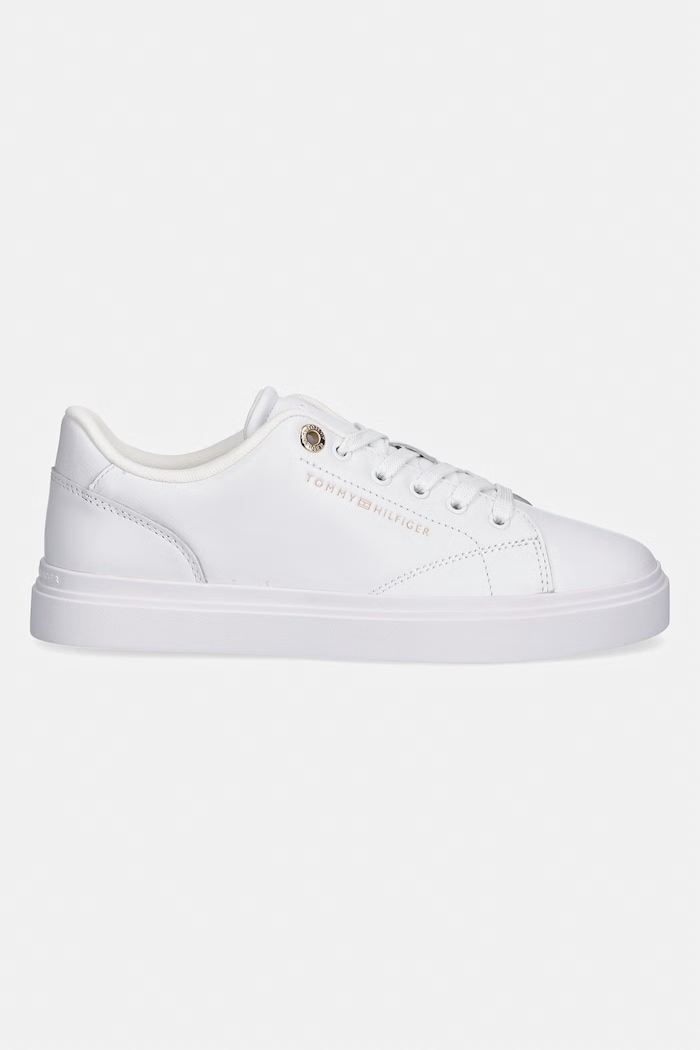 Tommy Hilfiger TH FEMININE CUPSOLE LEATHER tenisky dámske FW0FW09105 biela SS26