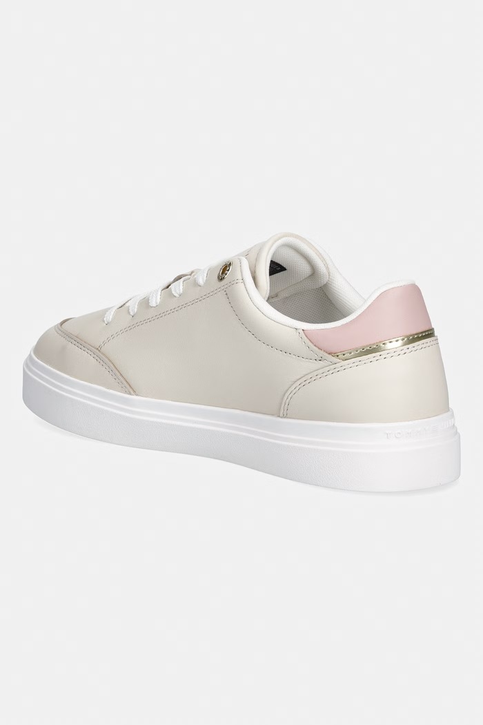 Obuv Tommy Hilfiger TH CHIC CUPSOLE dámske tenisky FW0FW09106 béžová