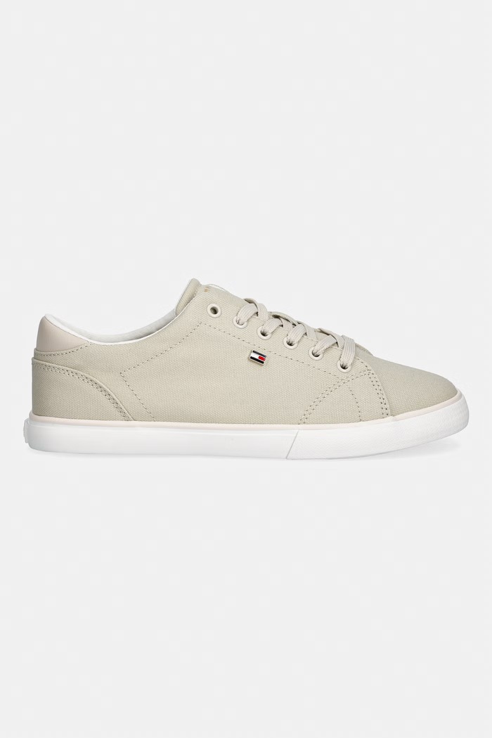 Tommy Hilfiger TH LOW PROFILE VULC CANVAS tenisky dámské FW0FW09102 béžová SS26