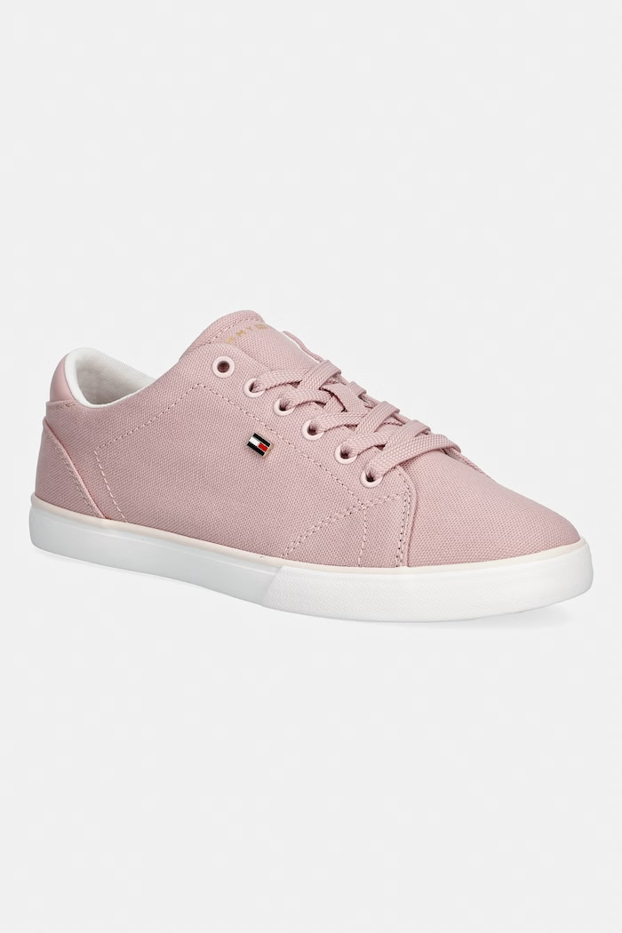 Tommy Hilfiger TH LOW PROFILE VULC CANVAS dámske tenisky ružová FW0FW09102