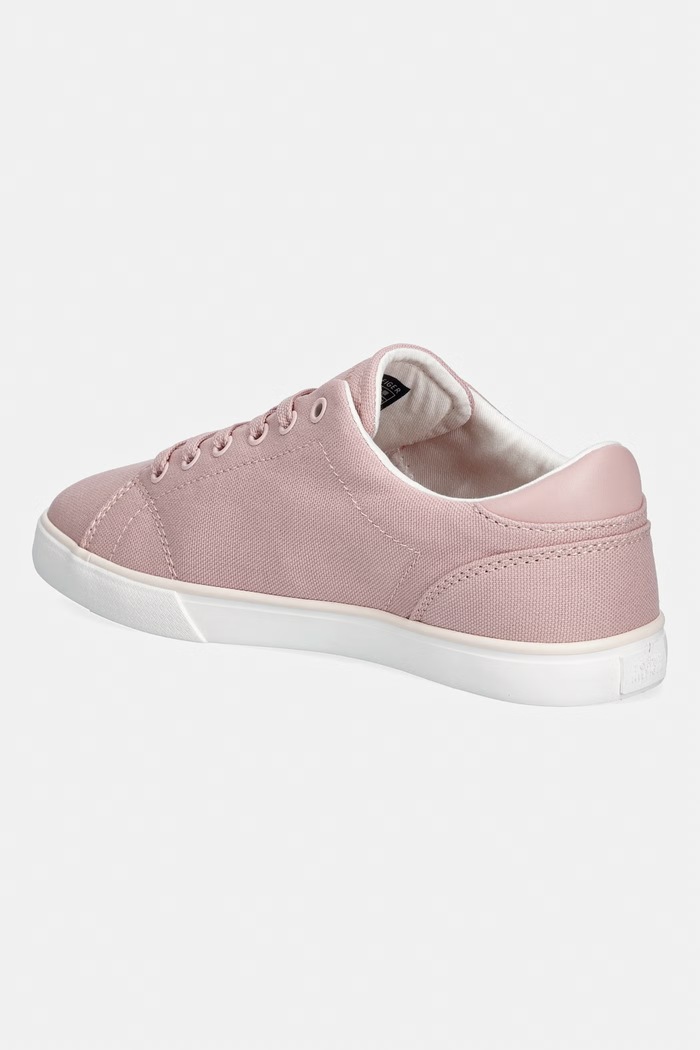 Obuv Tommy Hilfiger TH LOW PROFILE VULC CANVAS dámske tenisky FW0FW09102 ružová