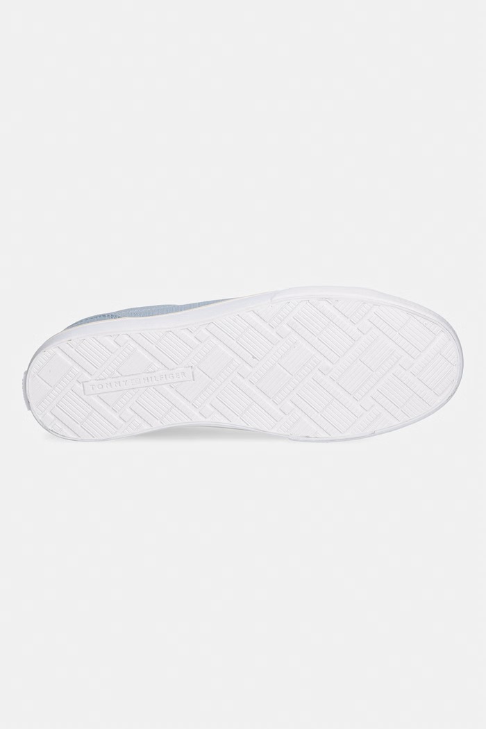 Tommy Hilfiger dámske plátenné tenisky TH LOW PROFILE VULC CANVAS FW0FW09102 modrá