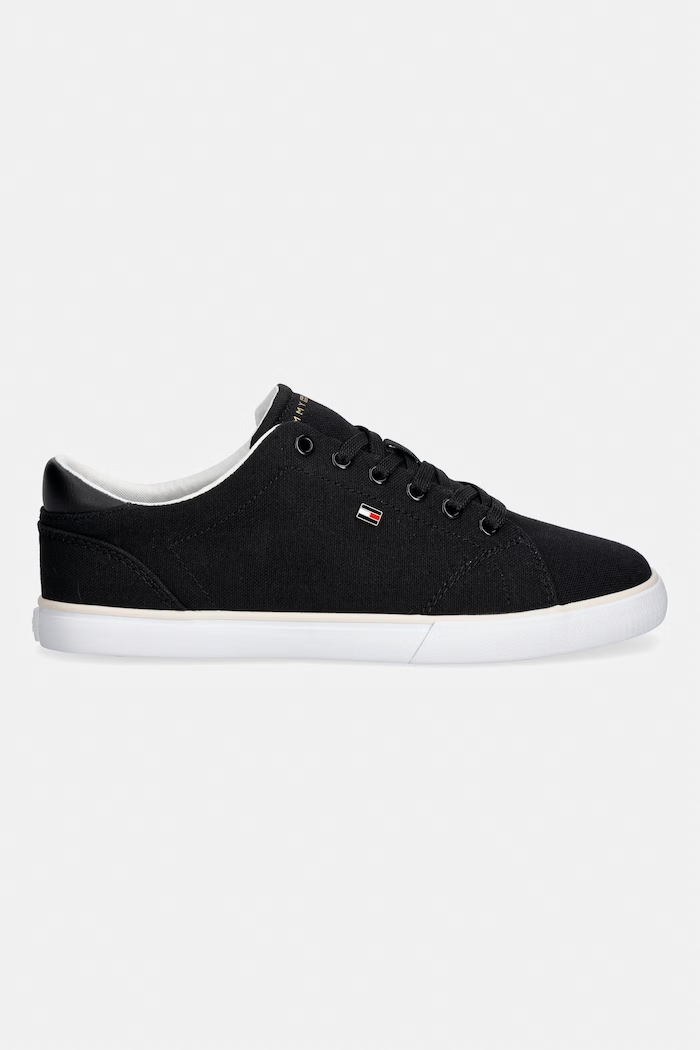 Tommy Hilfiger TH LOW PROFILE VULC CANVAS tenisky dámské FW0FW09102 černá SS26