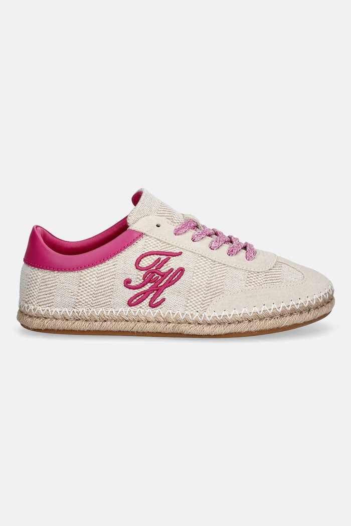 Tommy Hilfiger TH HERITAGE ROPE SNEAKER tenisówki damskie FW0FW09108 beżowy SS26